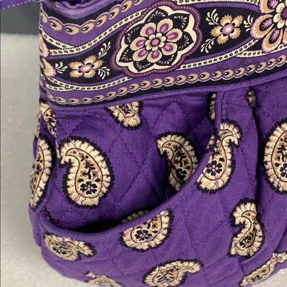 Vera Bradley Simply Violet Shoulder Bag Purse - Picture 3 of 6